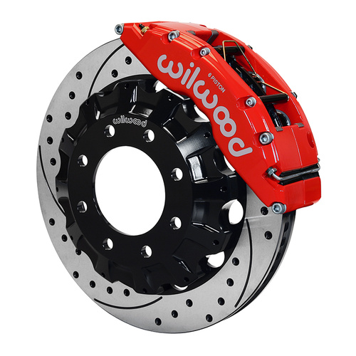 Wilwood Brake Kit, Front, TC6R Big Brake Truck, Radial, 16.00 Rotor, SRP, Red, AM General, For Chevrolet, For GMC, For Hummer, Kit