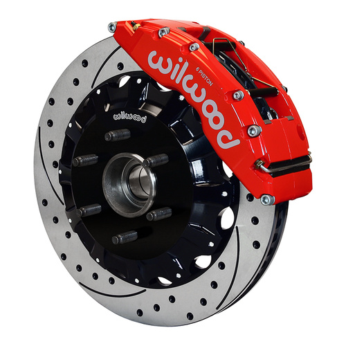 Wilwood Brake Kit, Front, TC6R Big Brake Truck, Radial, 16.00 Rotor, SRP, Red, For Ford, For Lincoln, Kit