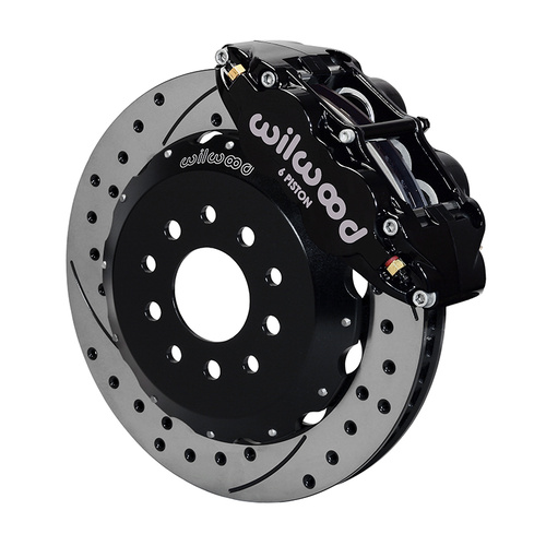 Wilwood Brake Kit, Front, FNSL6R Big Brake (Hat), Radial, 14.00 Rotor, SRP, Black, For Ford, Kit