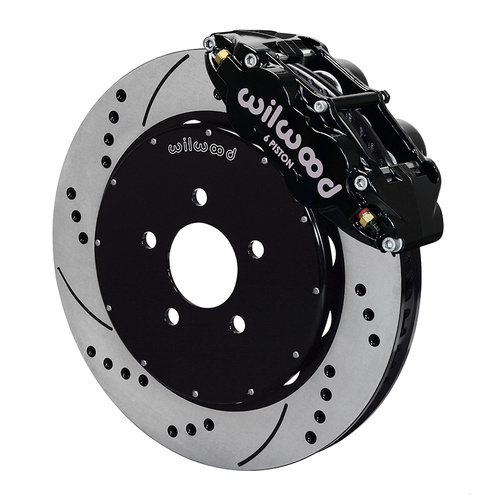 Wilwood Brake Kit, Front, FNSL6R Big Brake (Hat), Radial, 14.00 Rotor, SRP, Black, For Ford, Kit