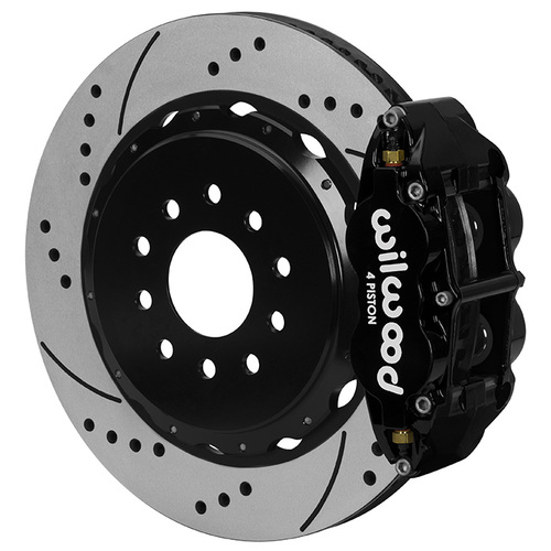 Wilwood Brake Kit, Rear, FNSL4R Big Brake For OE Parking Brake, Radial, 14.00 Rotor, SRP, Black, OEM, Kit