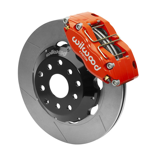 Wilwood Brake Kit, Front, NDPR-DS Big Brake (Hat), Radial, 12.00 Rotor, Plain Face, Red, For Subaru, Kit