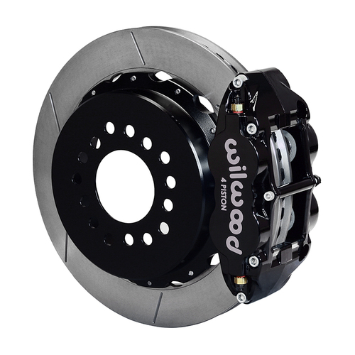 Wilwood Brake Kit, Rear, FNSL4R Big Brake Parking, Radial, 12.88 Rotor, Plain Face, Black, Big For Ford New Style, Kit