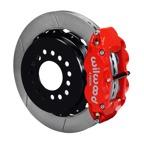 Wilwood Brake Kit, Rear, FNSL4R Big Brake Parking, Radial, 13.00 Rotor, Plain Face, Red, Mopar/Dana, Kit