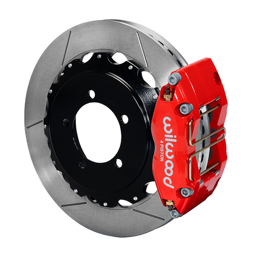 Wilwood Brake Kit, Rear, NDPR13-DS For OE Parking Brake, Radial, 13.00 Rotor, Plain Face, Red, OEM, Kit