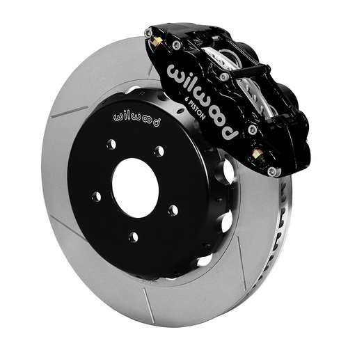 Wilwood Brake Kit, Front, FNSL6R Big Brake (Hat), Radial, 14.00 Rotor, Plain Face, Black, For Pontiac, w/Lines, Kit