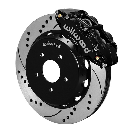 Wilwood Brake Kit, Front, FNSL6R Big Brake (Hat), Radial, 14.00 Rotor, SRP, Black, For Pontiac, w/Lines, Kit