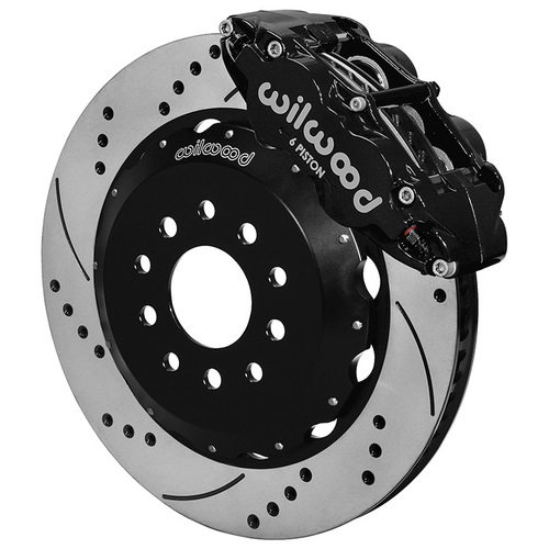 Wilwood Brake Kit, Front, FNSL6R Big Brake (Hat), Radial, 14.00 Rotor, SRP, Black, For Chevrolet, Kit
