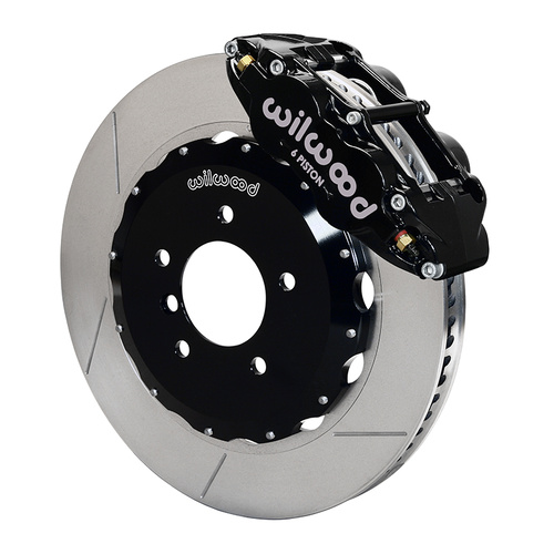 Wilwood Brake Kit, Front, FNSL6R Big Brake (Hat), Radial, 14.00 Rotor, Plain Face, Black, For BMW, Kit