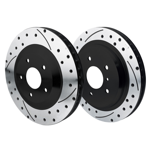 Wilwood Brake Kit, and Rear, Promatrix Replacement Rotor Kit, 12.80 Rotor, GT Slotted & Drilled, Kit
