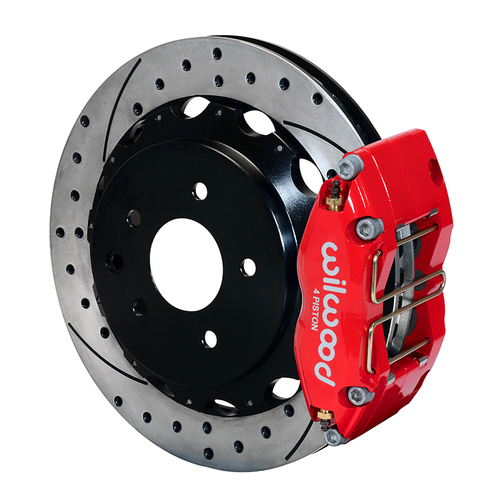 Wilwood Brake Kit, Rear, NDPR13-DS For OE Parking Brake, Radial, 13.00 Rotor, SRP, Red, OEM, Kit