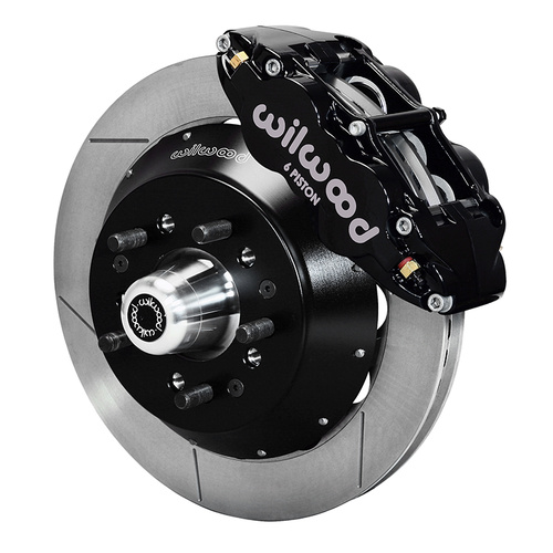 Wilwood Brake Kit, Front, FNSL6R Big Brake (Hub), Radial, 13.00 Rotor, Plain Face, Black, For Ford, Heidts, Magnum, For Mercury, Kit