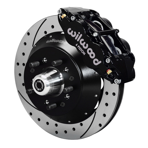 Wilwood Brake Kit, Front, FNSL6R Big Brake (Hub), Radial, 13.00 Rotor, SRP, Black, For Ford, Heidts, Magnum, For Mercury, Kit