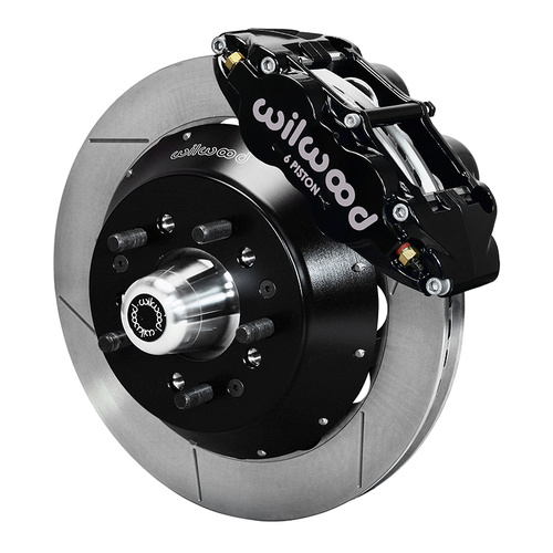 Wilwood Brake Kit, Front, FNSL6R Big Brake (Hub), Radial, 13.00 Rotor, Plain Face, Black, For Buick, For Chevrolet, For GMC, Heidts, Olds, For Pontia
