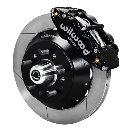 Wilwood Brake Kit, Front, FNSL6R Big Brake (Hub), Radial, 14.00 Rotor, Plain Face, Black, For Buick, For Chevrolet, For GMC, Heidts, Olds, For Pontia