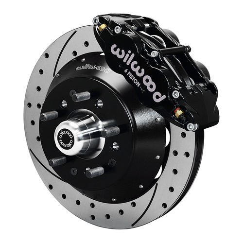Wilwood Brake Kit, Front, FNSL6R Big Brake (Hub), Radial, 14.00 Rotor, SRP, Black, For Buick, For Chevrolet, For GMC, Heidts, Olds, For Pontiac, Kit