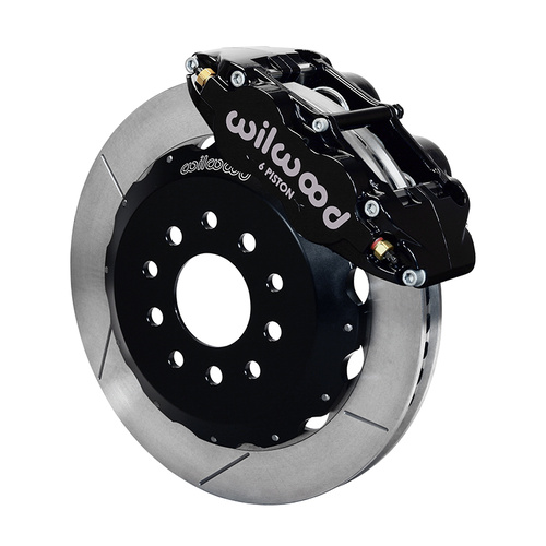 Wilwood Brake Kit, Front, FNSL6R Big Brake (Hat), Radial, 13.06 Rotor, Plain Face, Black, For Chevrolet, For Pontiac, Kit