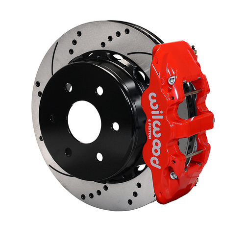 Wilwood Brake Kit, Rear, AERO4 Big Brake Truck, Radial, 14.25 Rotor, SRP, Red, OEM, Kit