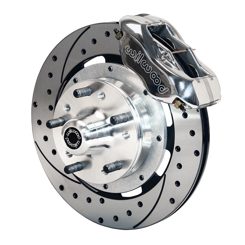 Wilwood Brake Kit, Front, FDLI Big Brake (Hub), Lug, 12.19 Rotor, SRP, Polished, Art Morrison, Roadster, Kit