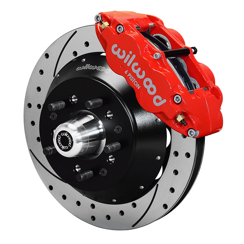 Wilwood Brake Kit, Front, FNSL6R Big Brake (Hub), Radial, 13.00 Rotor, SRP, Red, Art Morrison, Roadster, Kit
