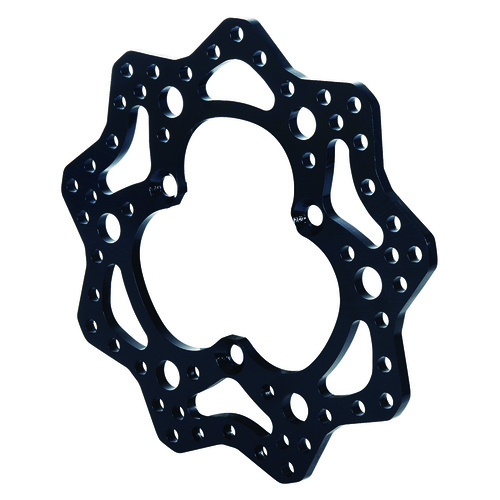 Wilwood Rotor, 0.31 Width, 11 in. Dia, 3 x 5.00 in. Bolt Circle, Steel, Solid, Drilled, Black Electro Coat, Each