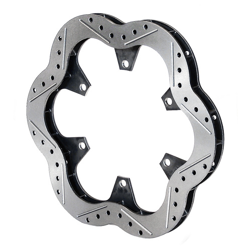 Wilwood Rotor, 0.78 Width, 10.5 in. Dia, 6 x 5.50 in. Bolt Circle, Super Alloy, 24 V, Drilled, Plain, Each