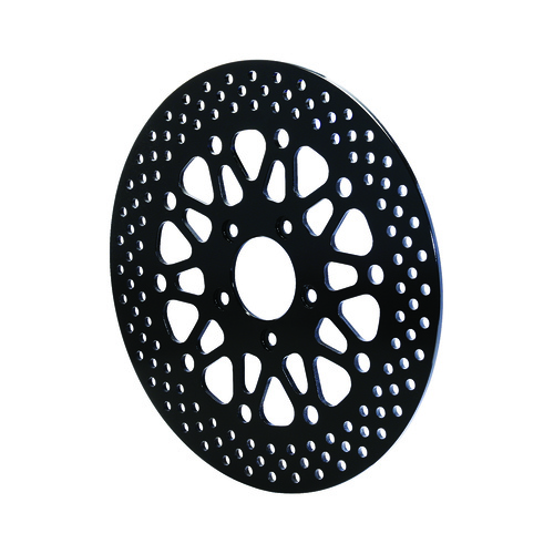 Wilwood Rotor, 0.2 Width, 11.8 in. Dia, 5 x 3.25 in. Bolt Circle, Stainless, Solid, Drilled, Black Electro Coat, Each