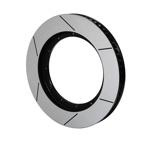 Wilwood Rotor, 1.5 Width, 15 in. Dia, 12 x 9.75 in. Bolt Circle, Spec-37 Iron, 60 CV, GT Slotted, Black Electro Coat, L/H, Each