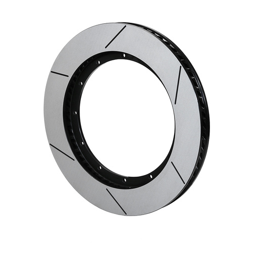 Wilwood Rotor, 1.38 Width, 15.5 in. Dia, 12 x 10.25 in. Bolt Circle, Spec-37 Iron, 60 CV, GT Slotted, Black Electro Coat, L/H, Each