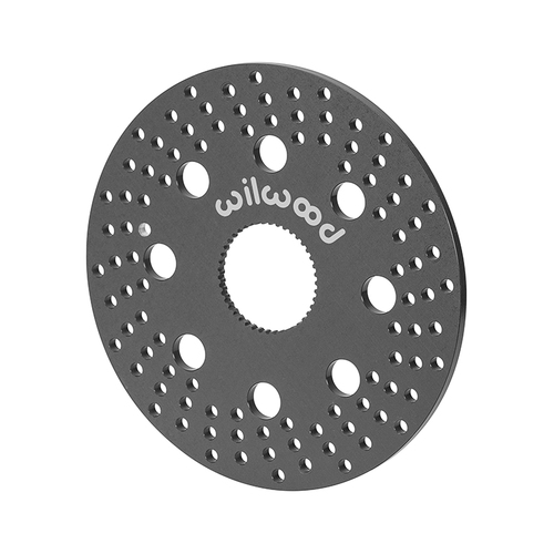 Wilwood Rotor, 0.31 Width, 10.2 in. Dia, 42 Tooth in. Bolt Circle, Aluminum, Solid, Drilled, Type III Ano, Each