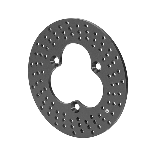 Wilwood Rotor, 0.31 Width, 10.2 in. Dia, 3 x 5.00 in. Bolt Circle, Aluminum, Solid, Drilled, Type III Ano, Each