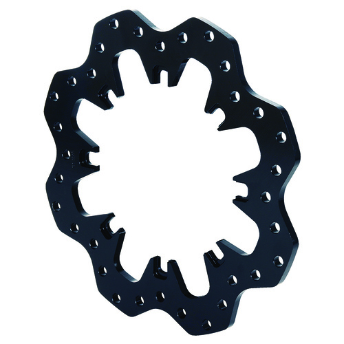 Wilwood Rotor, 0.35 Width, 11.75 in. Dia, 8 x 7.00 in. Bolt Circle, Steel, Solid, Drilled, Black Electro Coat, Each