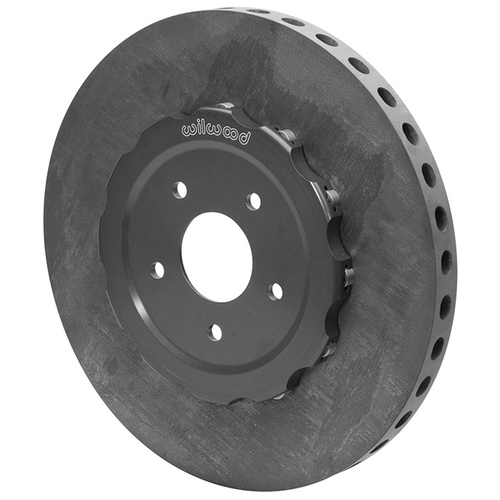 Wilwood Rotor/Hat Assembly, CSiC, Bobbin Mount, 15.00 in Diameter, 1.25 in. Width, .29 Offset, Set