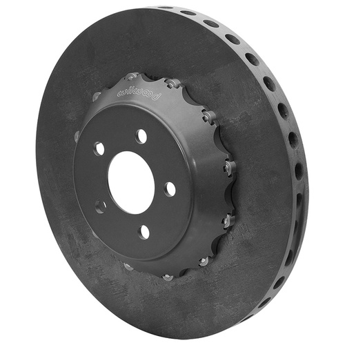 Wilwood Rotor/Hat Assembly, CSiC, Bobbin Mount, 15.00 in Diameter, 1.25 in. Width, 1.38 Offset, Set