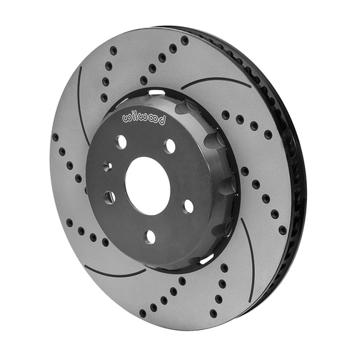 Wilwood Rotor/Hat Assembly, CSiC, Bobbin Mount, 15.00 in Diameter, 1.25 in. Width, .906 Offset, Set