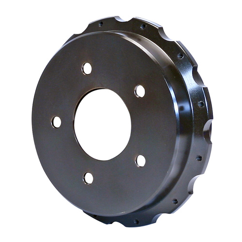 Wilwood Hat, Parking Brake, 12x8.75 in Rotor, 1.600 Offset, 2.81 in. Reg, 5x4.75 in. Hat, Fixed Mt, Iron, Black E-Coat, Each