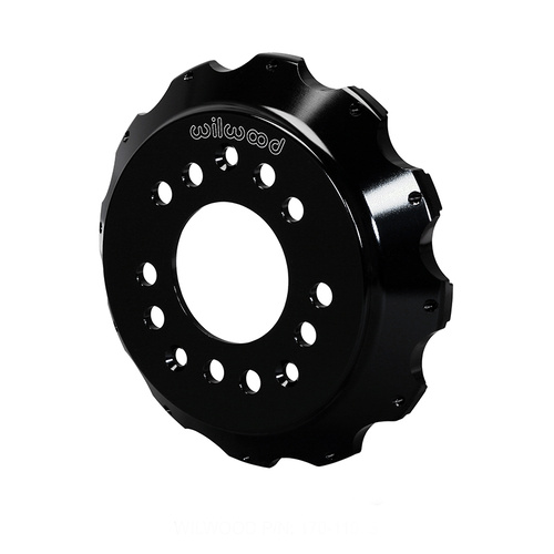 Wilwood Hat, Big Brake, 12x8.75 in Rotor, 1.380 Offset, 3.06 in. Reg, 5x4.50/5x4.75 in. Hat, Fixed Mt, Alum, Black E-Coat, Each