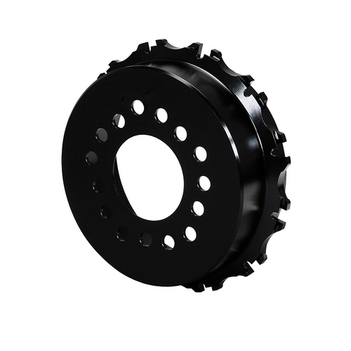 Wilwood Hat, Parking Brake, 12x8.75 in Rotor, 1.950 Offset, 3.06 in. Reg, 5x4.50/5x4.75/5x5.00 in. Hat, Dynamic Mt, Iron, Black E-Coat, Each