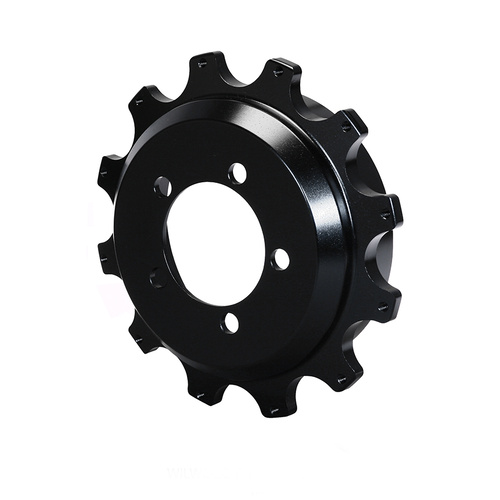 Wilwood Hat, Parking Brake, 12x8.75 in Rotor, 1.220 Offset, 3.06 in. Reg, 5x3.93 in. Hat, Fixed Mt, Iron, Black E-Coat, Each