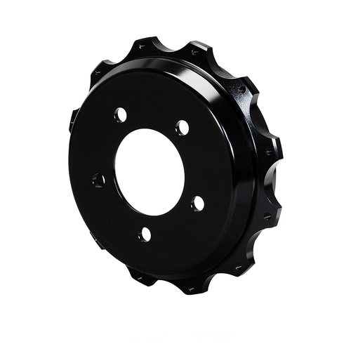 Wilwood Hat, Parking Brake, 12x8.75 in Rotor, 1.320 Offset, 3.06 in. Reg, 5x4.50 in. Hat, Fixed Mt, Iron, Black E-Coat, Each