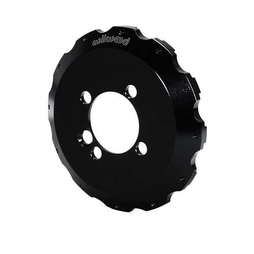 Wilwood Hat, Big Brake, 12x8.75 in Rotor, 0.880 Offset, 3.06 in. Reg, 4x3.93 in. Hat, Fixed Mt, Alum, Black E-Coat, Each
