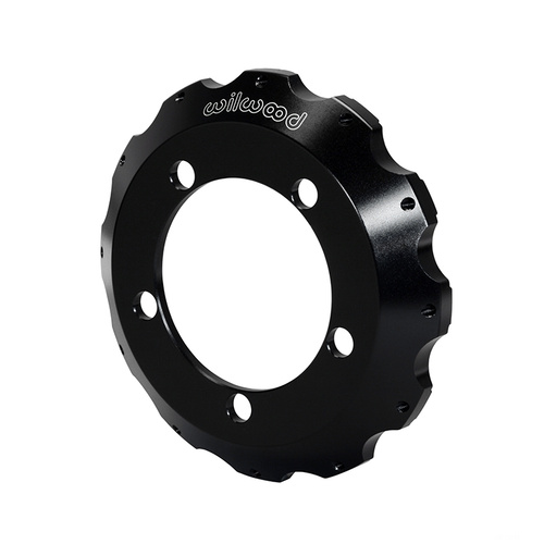 Wilwood Hat, Big Brake, 12x8.75 in Rotor, 1.000 Offset, 4.67 in. Reg, 5x5.50 in. Hat, Fixed Mt, Alum, Black E-Coat, Each