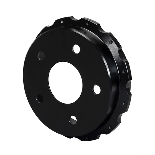Wilwood Hat, Parking Brake, 12x8.75 in Rotor, 1.540 Offset, 3.06 in. Reg, 5x5.50 in. Hat, Fixed Mt, Iron, Black E-Coat, Each