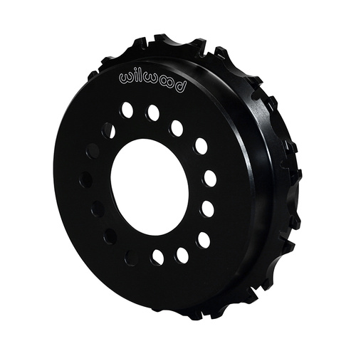 Wilwood Hat, Parking Brake, 12x8.75 in Rotor, 1.540 Offset, 3.06 in. Reg, 5x4.50/5x4.75/5x5.00 in. Hat, Dynamic Mt, Alum, Black E-Coat, Each