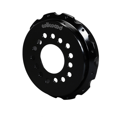 Wilwood Hat, Parking Brake, 12x8.75 in Rotor, 1.250 Offset, 3.06 in. Reg, 5x4.50/5x4.75/5x5.00 in. Hat, Fixed Mt, Alum, Black E-Coat, Each