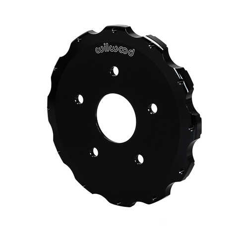 Wilwood Hat, Big Brake, 12x8.75 in Rotor, 0.450 Offset, 2.50 in. Reg, 5x4.72 in. Hat, Fixed Mt, Alum, Black E-Coat, Each