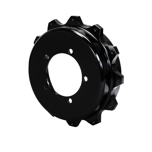 Wilwood Hat, Parking Brake, 12x8.75 in Rotor, 1.720 Offset, 3.53 in. Reg, 5x4.25 in. Hat, Fixed Mt, Alum, Black E-Coat, Each