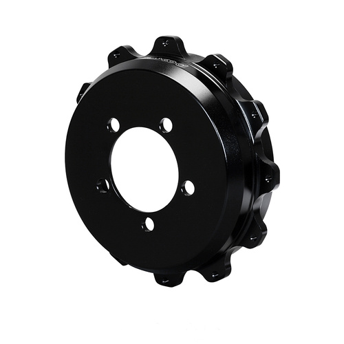 Wilwood Hat, Parking Brake, 12x8.75 in Rotor, 1.500 Offset, 3.06 in. Reg, 5x3.93 in. Hat, Fixed Mt, Alum, Black E-Coat, Each