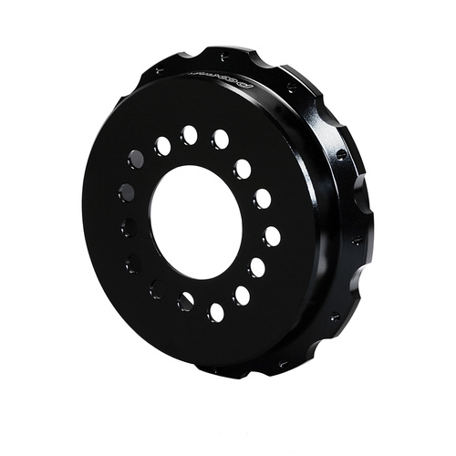 Wilwood Hat, Parking Brake, 12x8.75 in Rotor, 1.540 Offset, 3.12 in. Reg, 5x4.50/5x4.75/5x5.00 in. Hat, Fixed Mt, Alum, Black E-Coat, Each