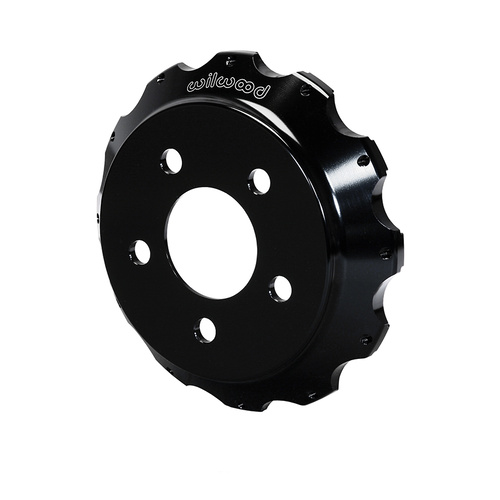 Wilwood Hat, Big Brake, 12x8.75 in Rotor, 1.380 Offset, 2.80 in. Reg, 5x4.50 in. Hat, Fixed Mt, Alum, Black E-Coat, Each